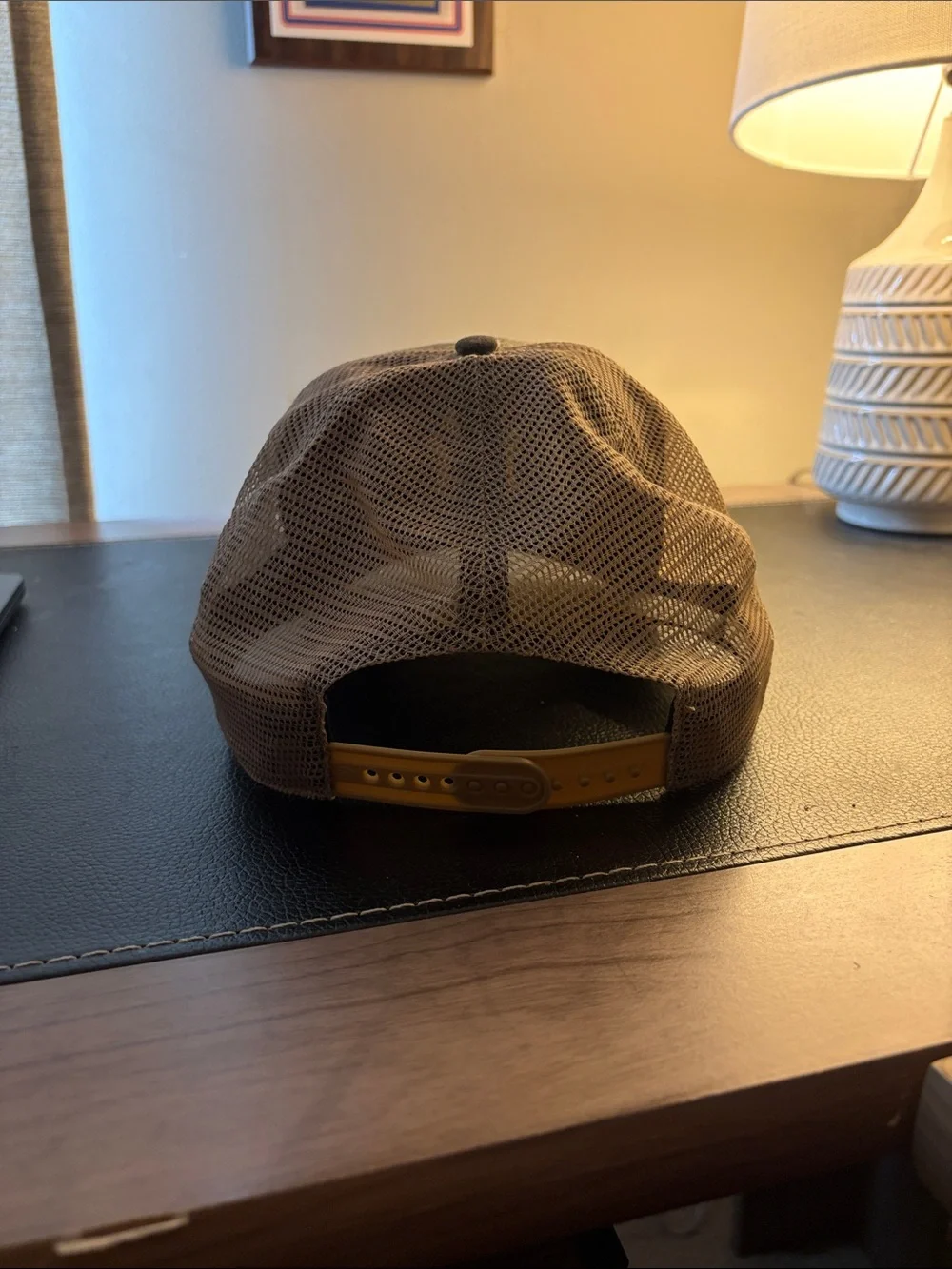 New York Yankees Camo Trucker Hat by '47 - Brown